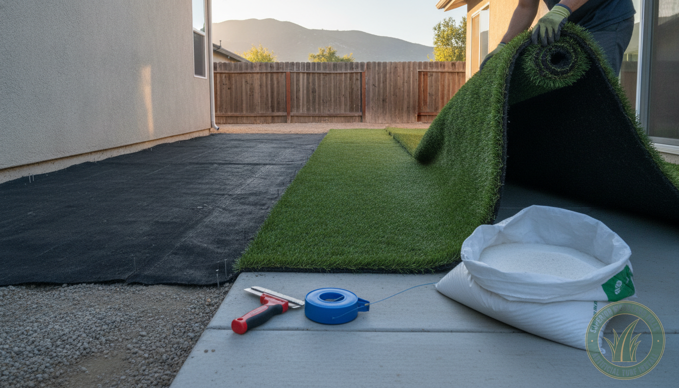 Residential Artificial Turf Installation