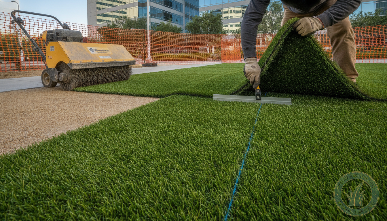 Commercial Artificial Turf Installation